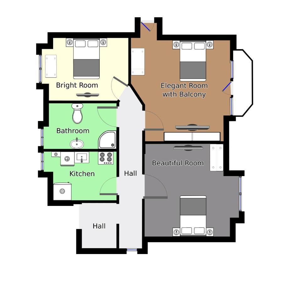 Aday - Villa Firenze - 2 Bedrooms Bright Apartment Aalborg Exterior photo